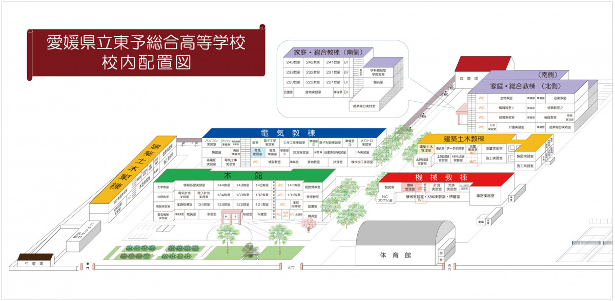 校内配置図